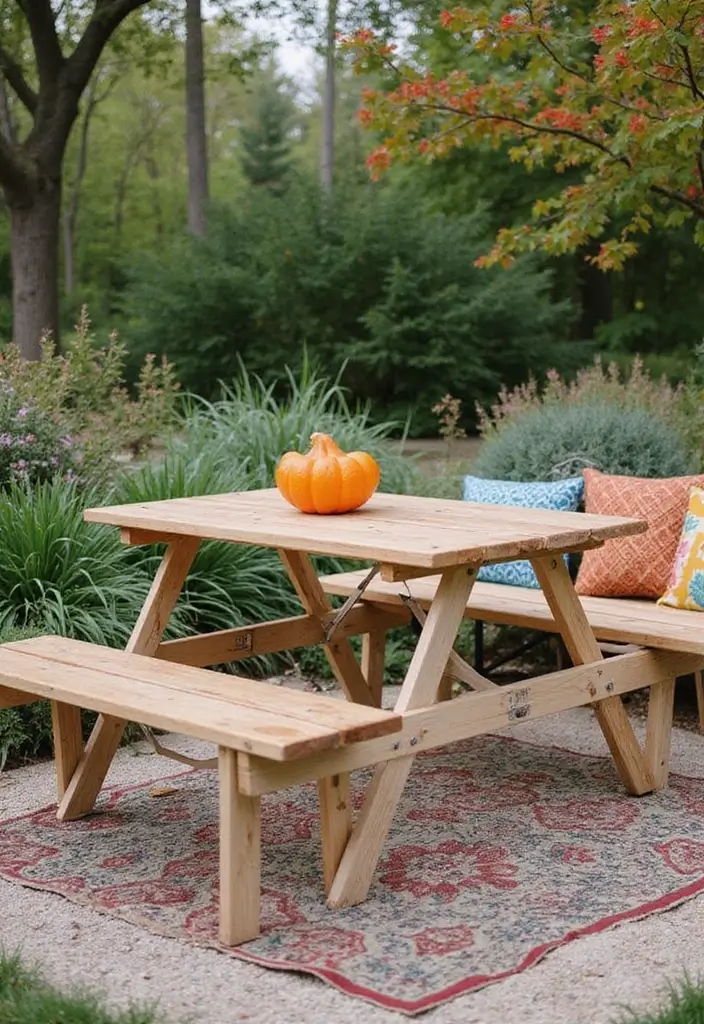 13 Small Dining Tables That Are Big on Style and Functionality (You’ll Love #4!) - 11. Foldable Picnic Tables