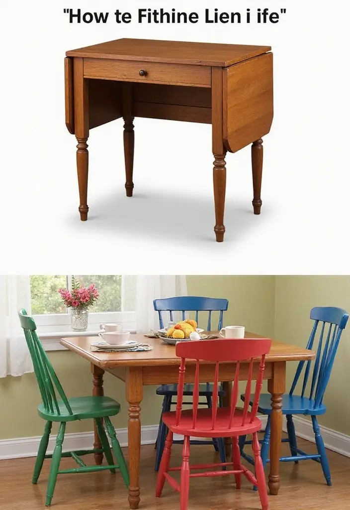 13 Small Dining Tables That Are Big on Style and Functionality (You’ll Love #4!) - 2. Space-Saving Drop-Leaf Tables
