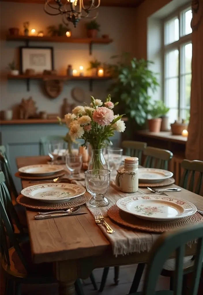 13 Small Dining Tables That Are Big on Style and Functionality (You’ll Love #4!) - 6. Vintage Farmhouse Table