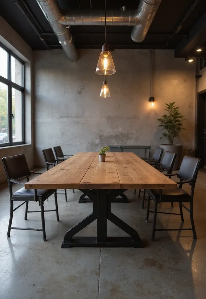 13 Small Dining Tables That Are Big on Style and Functionality (You’ll Love #4!) - 8. Industrial-Style Table