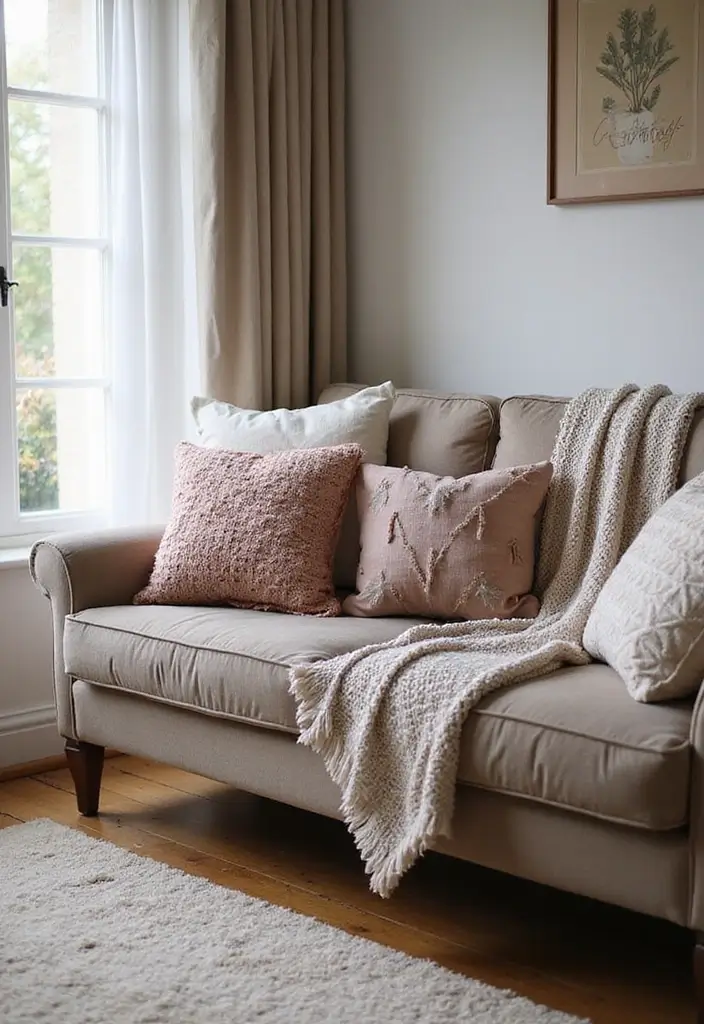 14 Small Apartment Decor Ideas That Create a Cozy Modern Sanctuary! - 1. Layered Textiles for Warmth