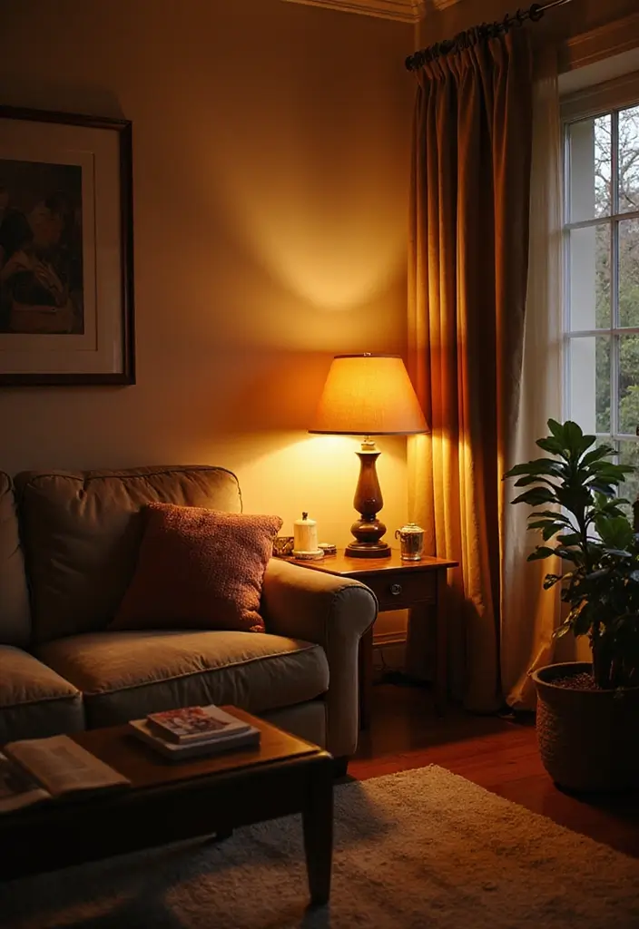 14 Small Apartment Decor Ideas That Create a Cozy Modern Sanctuary! - 6. Soft Lighting for a Cozy Glow