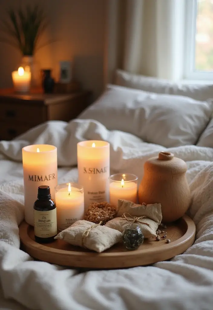 15 Cozy Bedroom Designs That Will Have You Snuggling All Night Long! - 14. Scented Elements for a Cozy Atmosphere