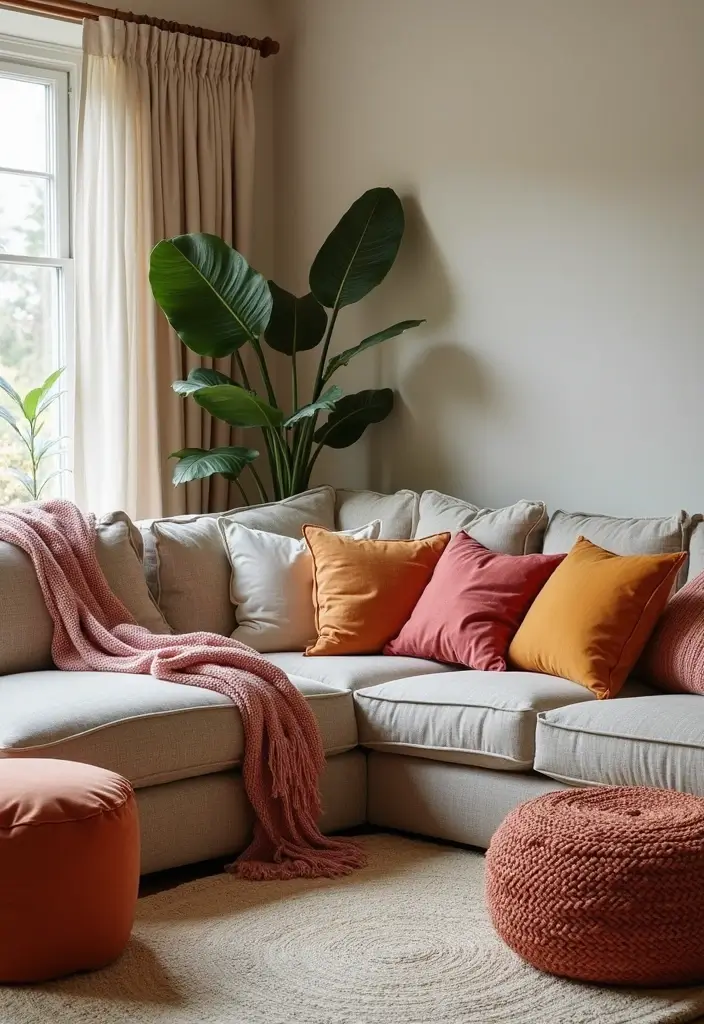 15 Must-See Sectional Sofa Designs to Elevate Your Home Decor (Prepare to Be Inspired!) - 11. The Chic Fabric Sectional
