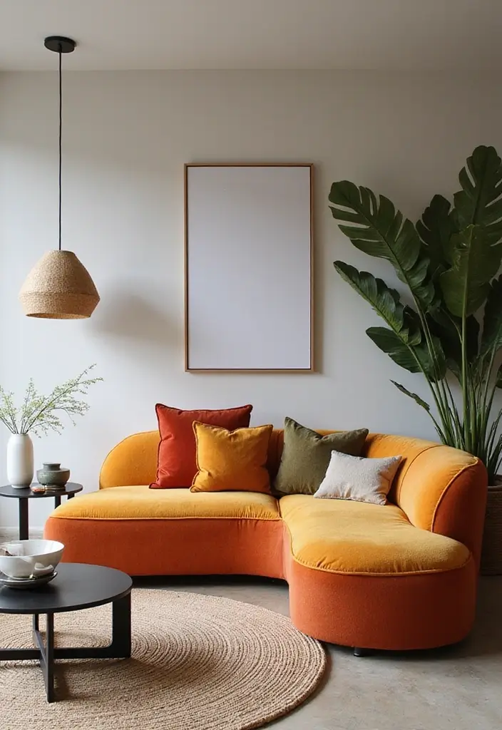 15 Must-See Sectional Sofa Designs to Elevate Your Home Decor (Prepare to Be Inspired!) - 15. The Artistic Statement Sectional