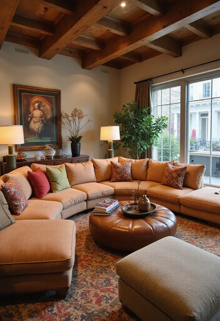 15 Must-See Sectional Sofa Designs to Elevate Your Home Decor (Prepare to Be Inspired!) - 2. The U-Shaped Marvel