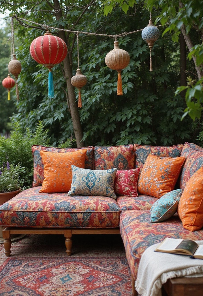 15 Must-See Sectional Sofa Designs to Elevate Your Home Decor (Prepare to Be Inspired!) - 6. The Eclectic Boho Sectional