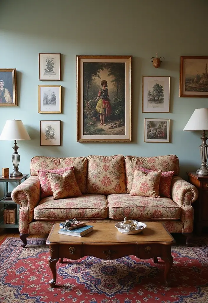 15 Must-See Sectional Sofa Designs to Elevate Your Home Decor (Prepare to Be Inspired!) - 8. The Vintage-Inspired Sectional
