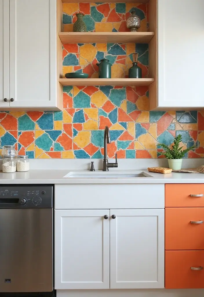 15 Stylish Small Kitchen Decor Ideas That Are Budget-Friendly and Stunning! - 2. Bold Backsplashes