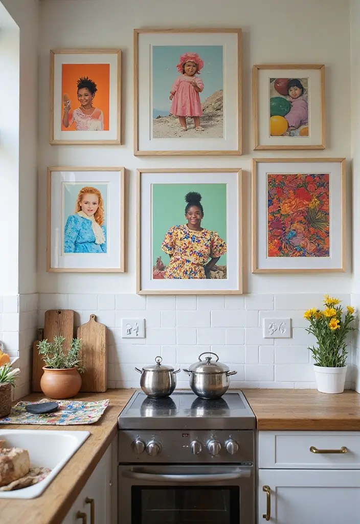 15 Stylish Small Kitchen Decor Ideas That Are Budget-Friendly and Stunning! - 6. Colorful Art Prints
