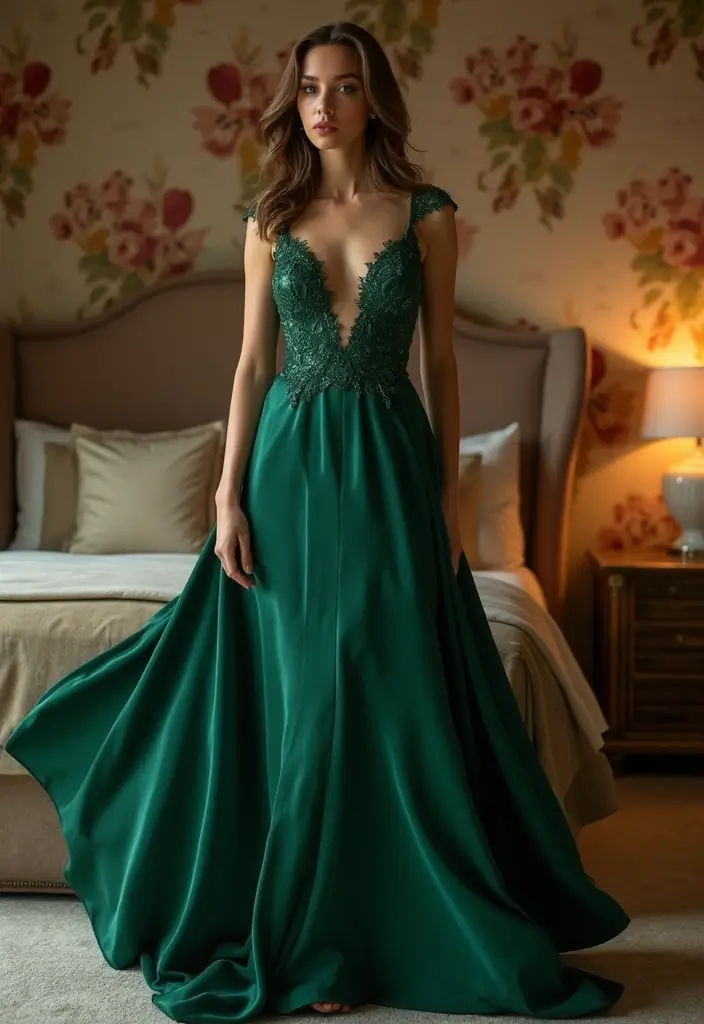 17 Glamorous Bedroom Ideas for Women That Will Leave You Breathless! - 15. Glamorous Wallpaper