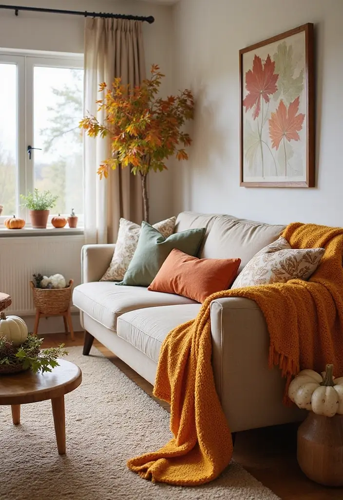 17 Living Room Decorating Hacks That'll Transform Your Space Without Breaking the Bank! - 14. Seasonal Decor Swaps