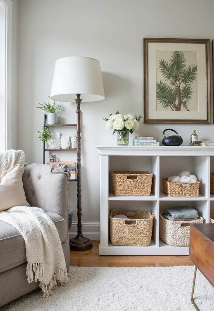 17 Living Room Decorating Hacks That'll Transform Your Space Without Breaking the Bank! - 17. Smart Storage Solutions