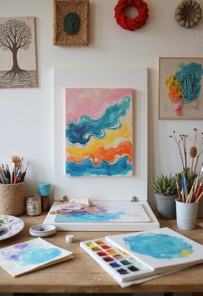 17 Living Room Decorating Hacks That'll Transform Your Space Without Breaking the Bank! - 2. DIY Wall Art