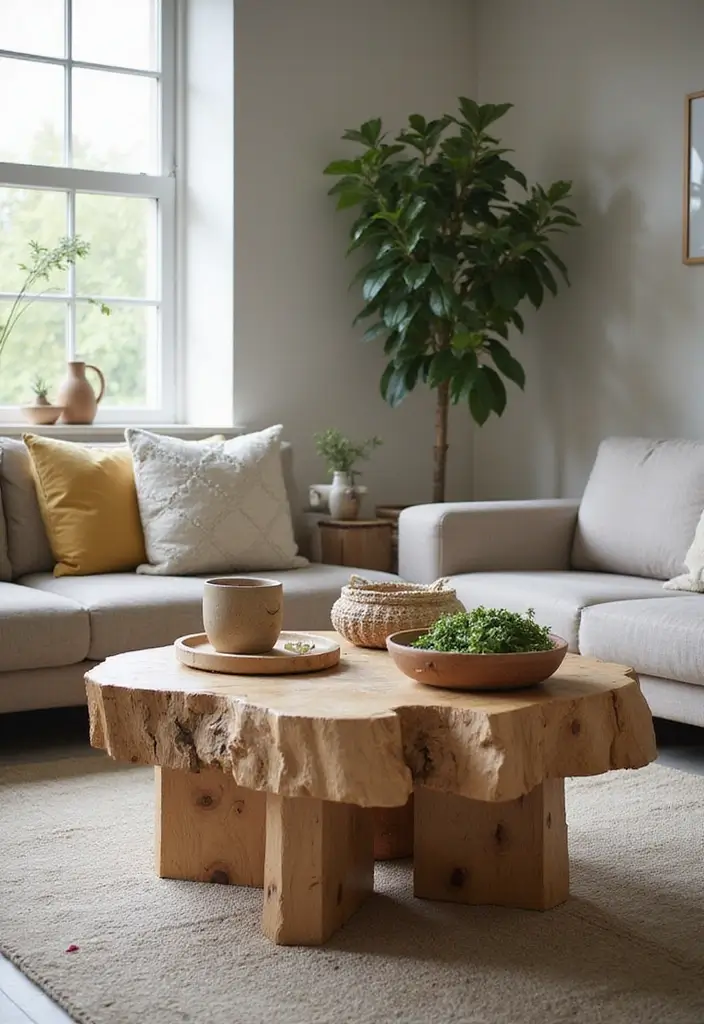 20 Modern Coffee Tables That Will Make Your Home Look Like a Design Magazine! - 12. Eco-Friendly Table