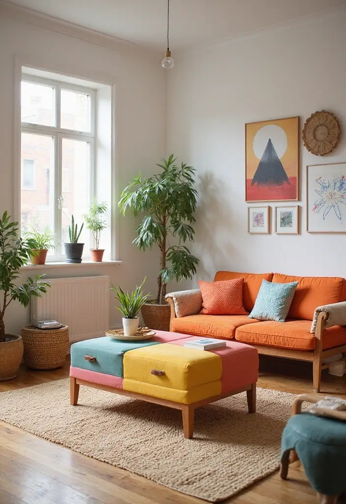 20 Modern Coffee Tables That Will Make Your Home Look Like a Design Magazine! - 13. Color-Blocked Coffee Table