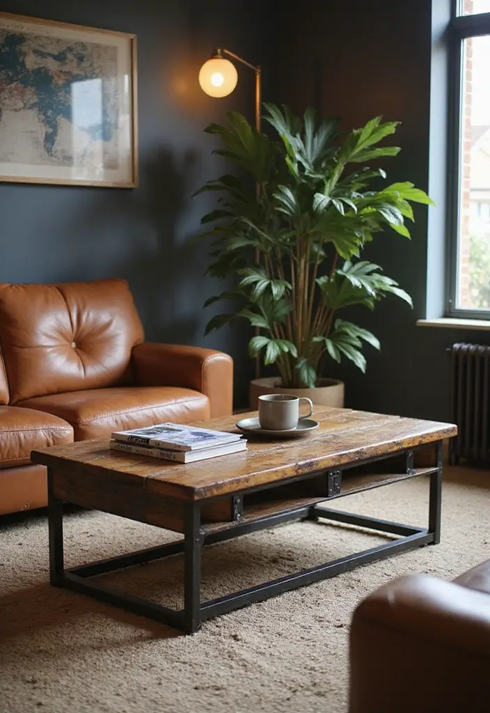 20 Modern Coffee Tables That Will Make Your Home Look Like a Design Magazine! - 5. Industrial Style Table