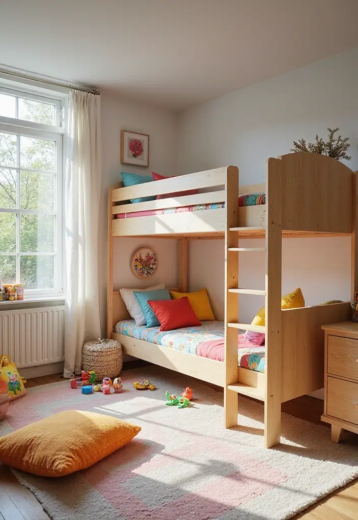 8 Budget-Friendly DIY Kid Loft Beds That Maximize Space Like a Pro! - 4. Loft Bed with Play Area