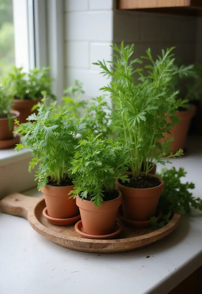 8 DIY Kitchen Countertop Decor Projects You Can Complete This Weekend! - 1. Rustic Herb Garden
