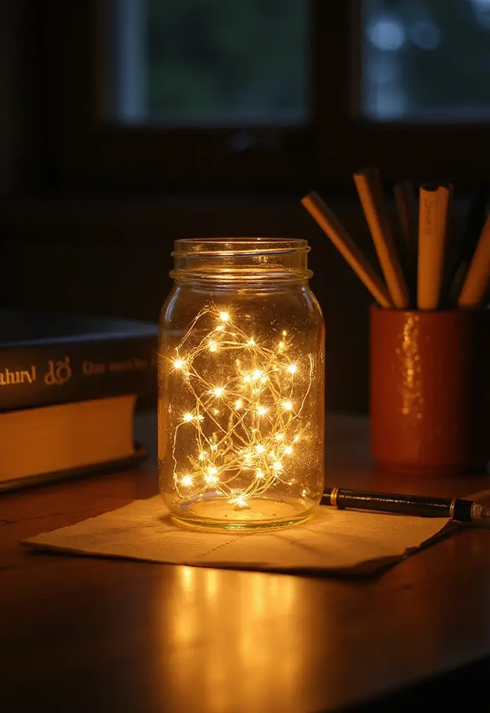 Step By Step Guide: How to Create Stunning DIY Study Desk Decor on a Budget - 5. Cozy Lighting with Handmade Lamps