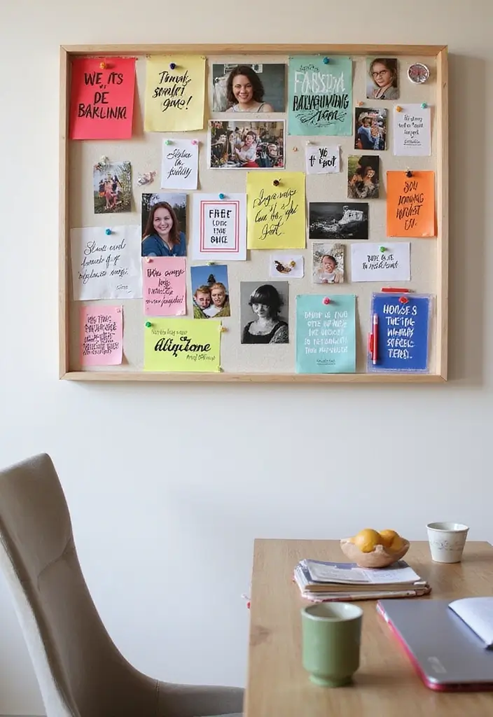 Step By Step Guide: How to Create Stunning DIY Study Desk Decor on a Budget - 6. Memory Board for Inspiration