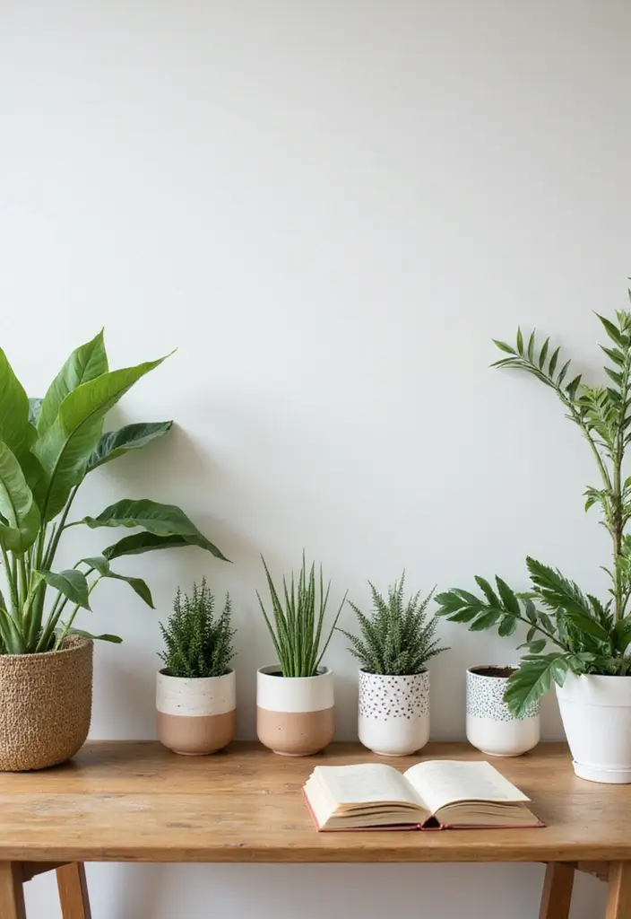 Step By Step Guide: How to Create Stunning DIY Study Desk Decor on a Budget - 7. Plant Decor for Freshness