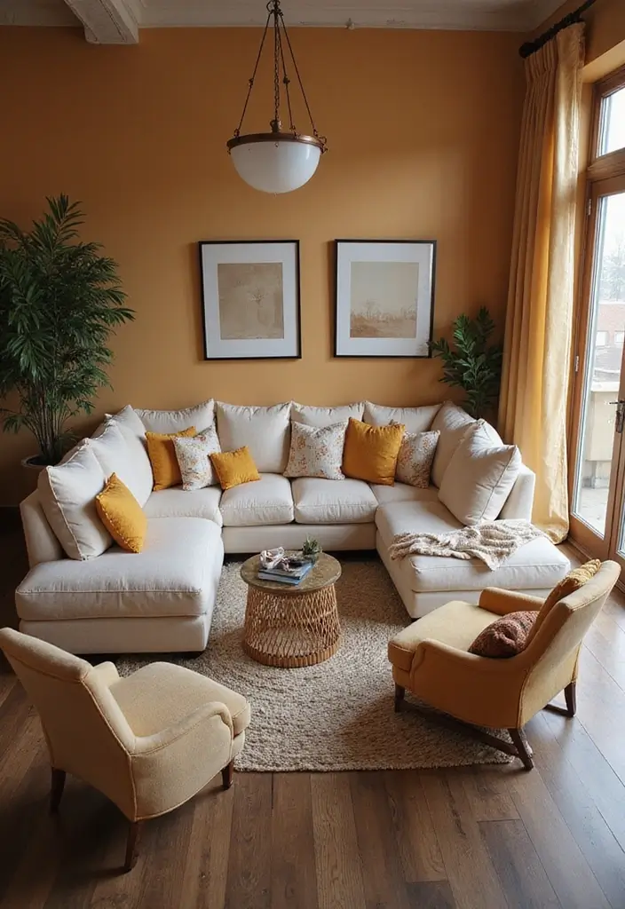 11 Cozy Furniture Layouts That'll Turn Your Living Room into a Gathering Spot! - 1. The U-Shape Layout: Perfect for Conversations