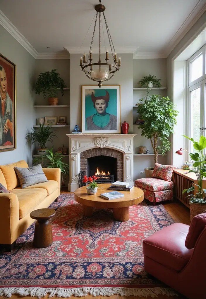 11 Cozy Furniture Layouts That'll Turn Your Living Room into a Gathering Spot! - 11. The Eclectic Layout: Personal Touches