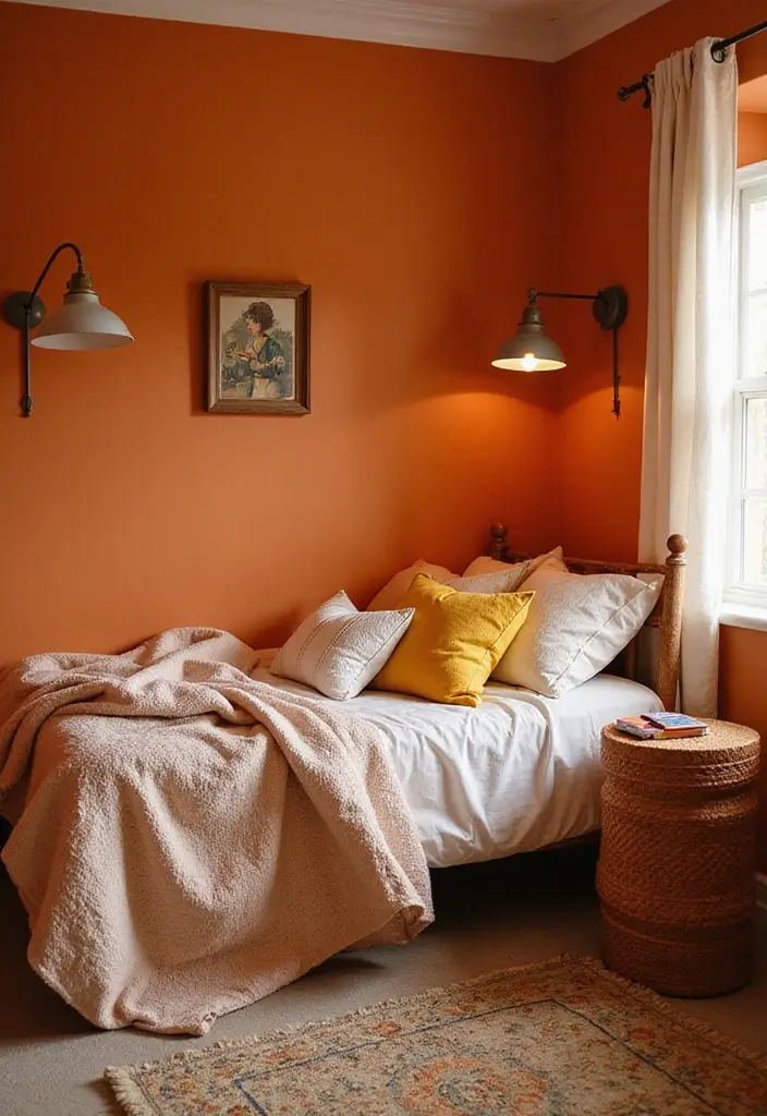 12 Cozy Small Bedroom Ideas That'll Make You Feel Right at Home (You Won't Believe #5!) - 1. Warm Color Schemes
