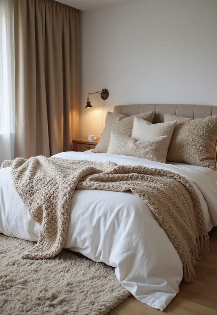 12 Cozy Small Bedroom Ideas That'll Make You Feel Right at Home (You Won't Believe #5!) - 2. Layered Textures