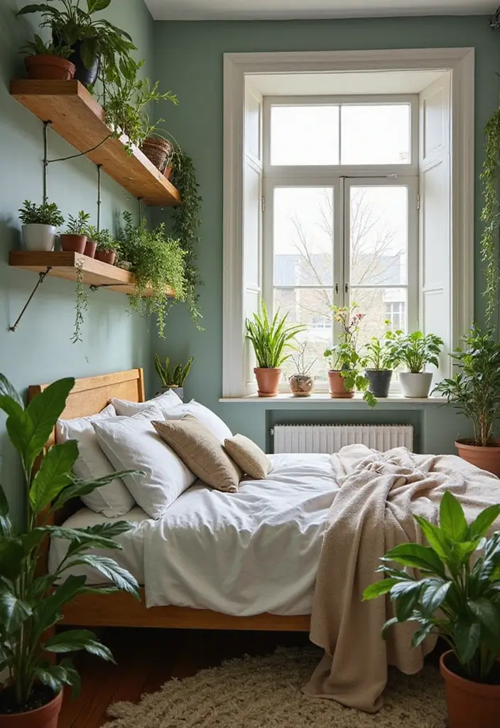12 Cozy Small Bedroom Ideas That'll Make You Feel Right at Home (You Won't Believe #5!) - 5. The Power of Plants