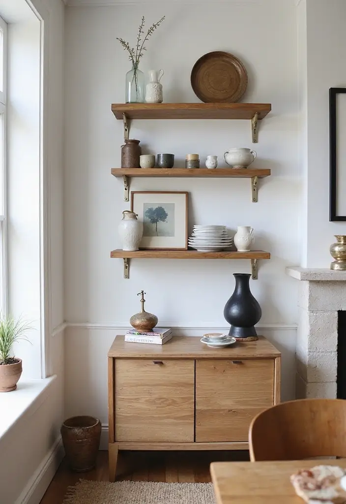 15 Affordable Dining Room Decor Ideas That Look Like a Million Bucks (Wait Until You See #4!) - 10. Floating Shelves