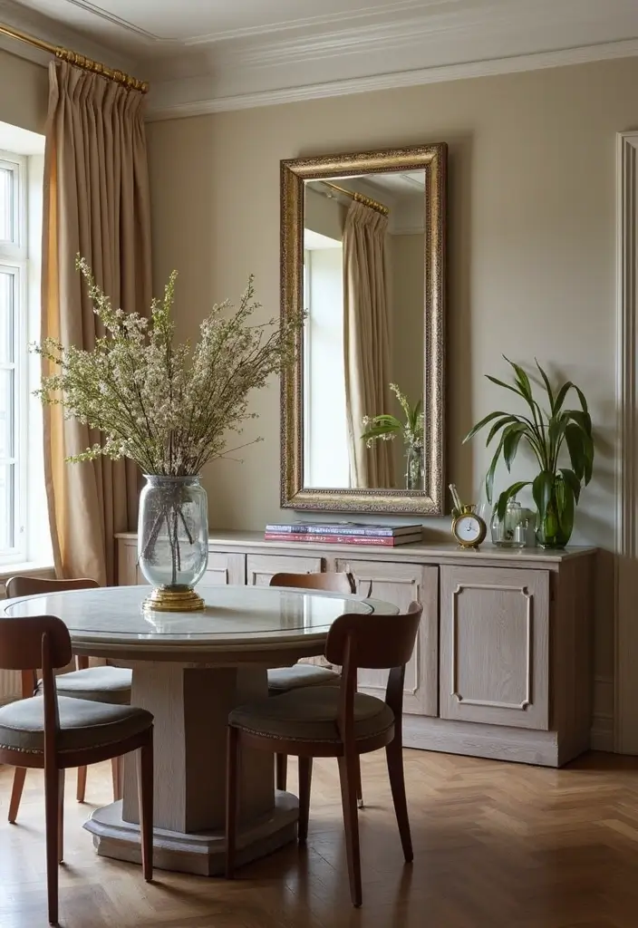 15 Affordable Dining Room Decor Ideas That Look Like a Million Bucks (Wait Until You See #4!) - 7. Wall Mirrors