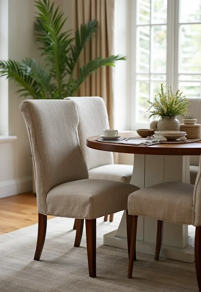 15 Affordable Dining Room Decor Ideas That Look Like a Million Bucks (Wait Until You See #4!) - 8. Stylish Chair Covers