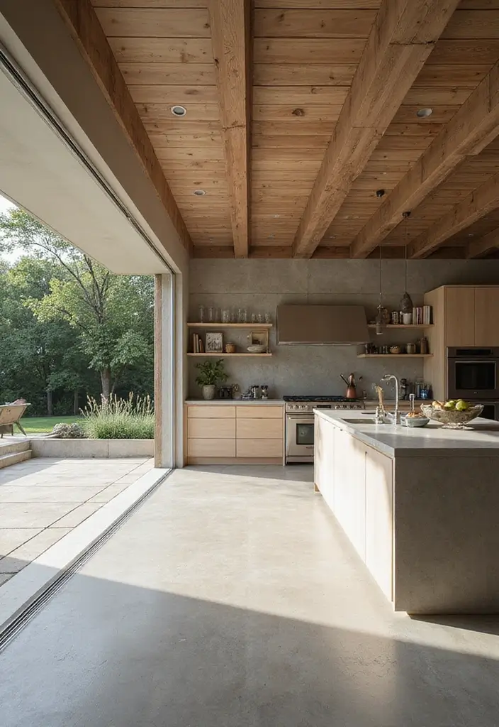 15 Stunning Modern Kitchen Decor Ideas That Will Transform Your Space! - 15. Seamless Indoor-Outdoor Flow