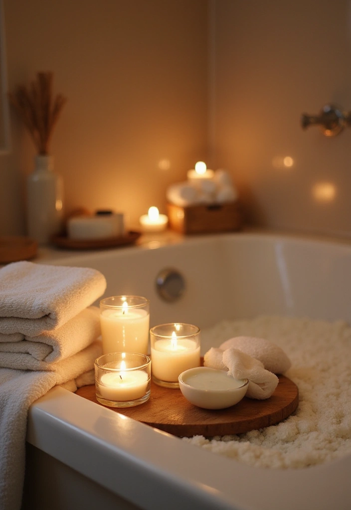 18 Stunning Bathroom Decor Ideas That'll Transform Your Space on a Budget! - 10. Create a Spa-Like Atmosphere