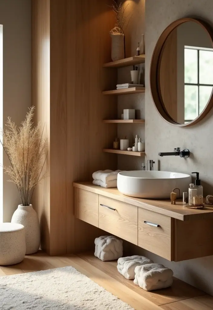 18 Stunning Bathroom Decor Ideas That'll Transform Your Space on a Budget! - 17. Refresh with Natural Elements