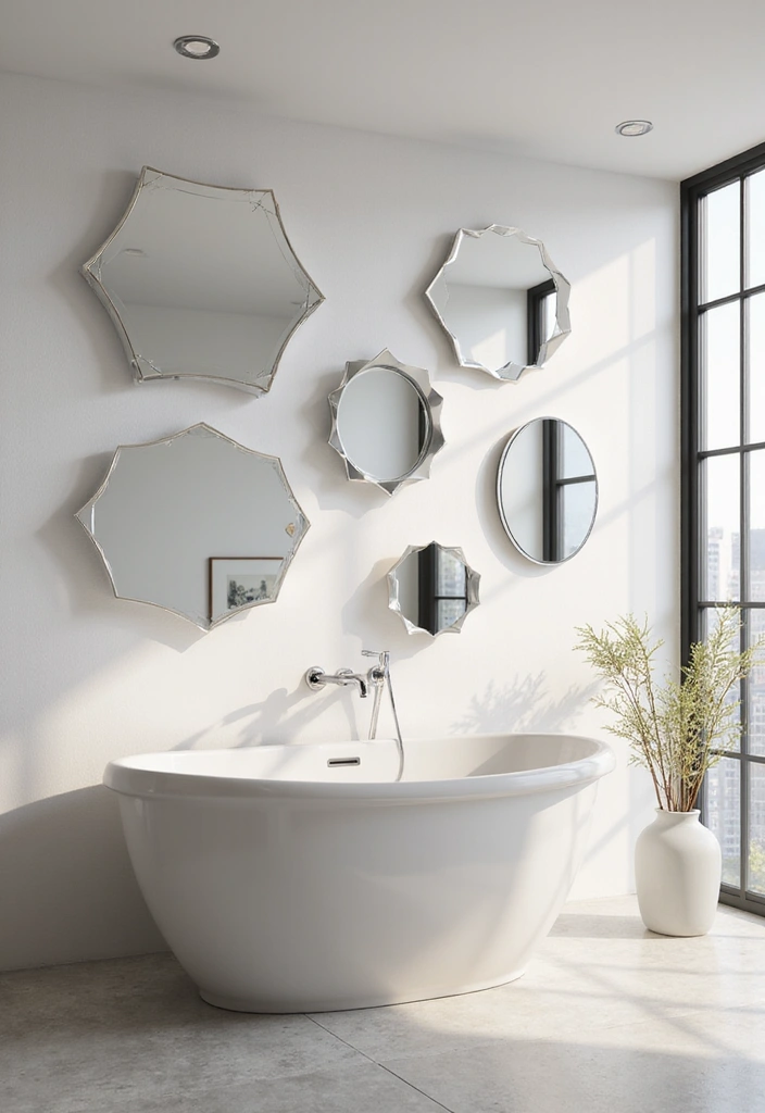 18 Stunning Bathroom Decor Ideas That'll Transform Your Space on a Budget! - 6. Use Mirrors Creatively