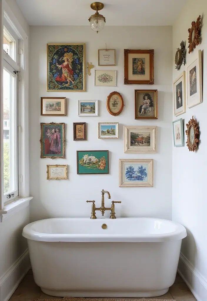 18 Stunning Bathroom Decor Ideas That'll Transform Your Space on a Budget! - 7. Personalize with Art