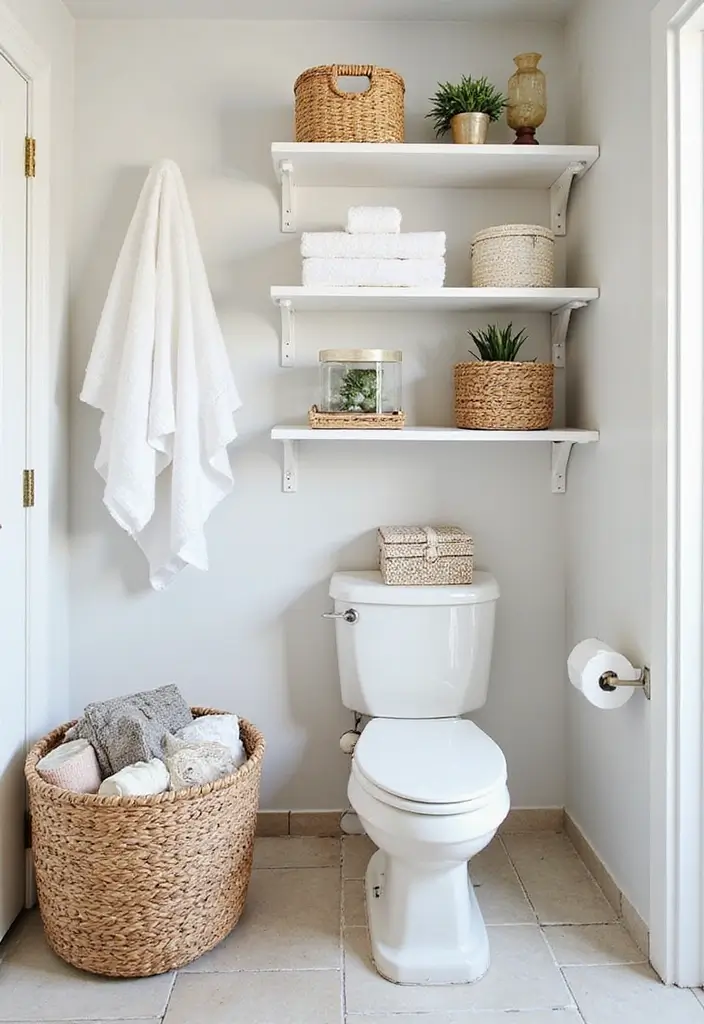 18 Stunning Bathroom Decor Ideas That'll Transform Your Space on a Budget! - 8. Incorporate Stylish Storage