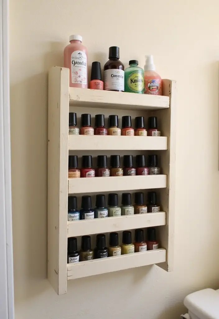20 Budget-Friendly Bathroom Storage Hacks You Need to Try (#12 Will Save You Space!) - 10. DIY Spice Racks for Storage