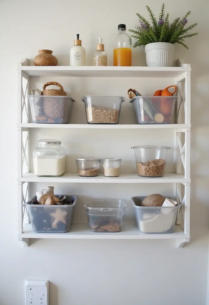 20 Budget-Friendly Bathroom Storage Hacks You Need to Try (#12 Will Save You Space!) - 19. Reuse Plastic Containers for Small Items