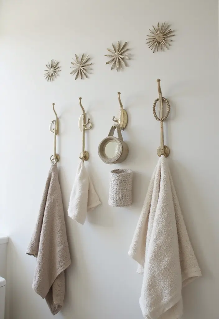 20 Budget-Friendly Bathroom Storage Hacks You Need to Try (#12 Will Save You Space!) - 20. Utilize Vertical Space with Hooks