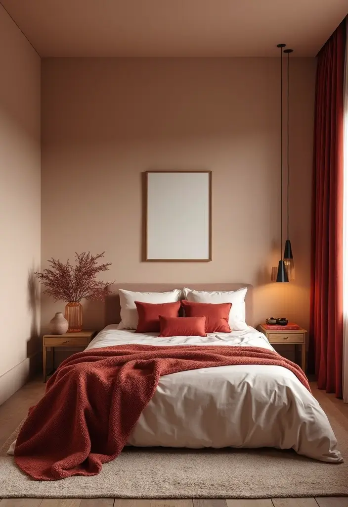 25 Budget-Friendly Bedroom Ideas That Are Super Cozy (You’ll Want #19!) - 1. Warm Color Palette