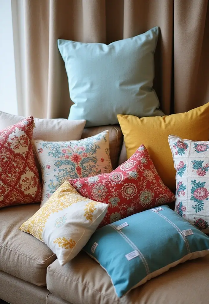 30 Easy DIY Home Decor Projects That Will Transform Your Space on a Budget! - 10. DIY Throw Pillows
