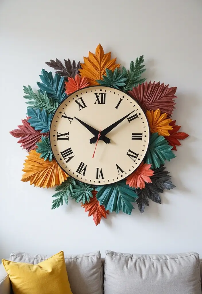 30 Easy DIY Home Decor Projects That Will Transform Your Space on a Budget! - 14. DIY Wall Clock