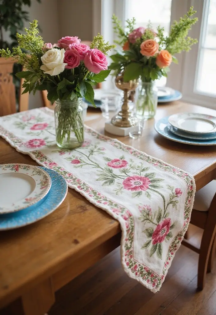 30 Easy DIY Home Decor Projects That Will Transform Your Space on a Budget! - 15. Fabric Table Runner