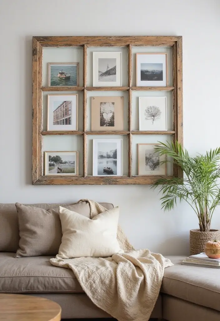 30 Easy DIY Home Decor Projects That Will Transform Your Space on a Budget! - 19. Repurposed Window Frame
