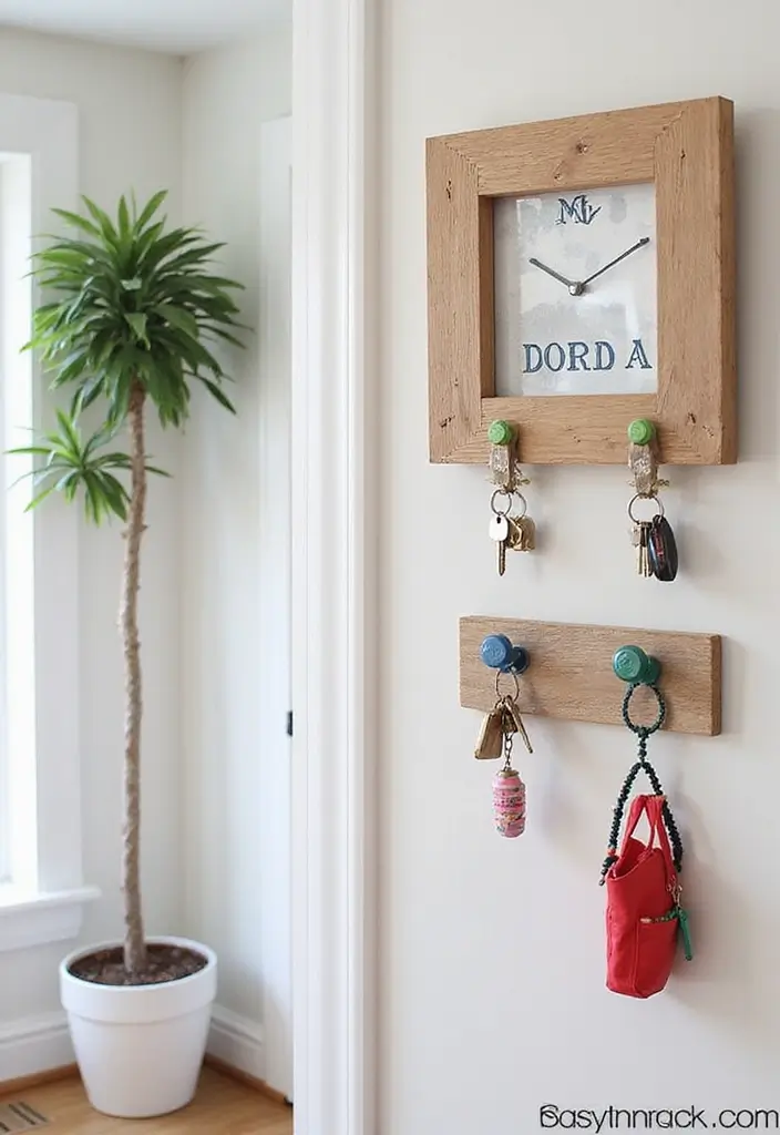 30 Easy DIY Home Decor Projects That Will Transform Your Space on a Budget! - 20. DIY Key Holder