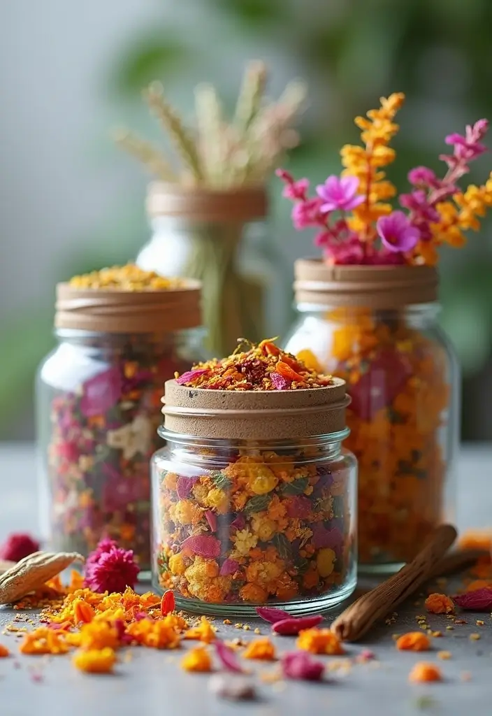 30 Easy DIY Home Decor Projects That Will Transform Your Space on a Budget! - 30. DIY Potpourri Jars
